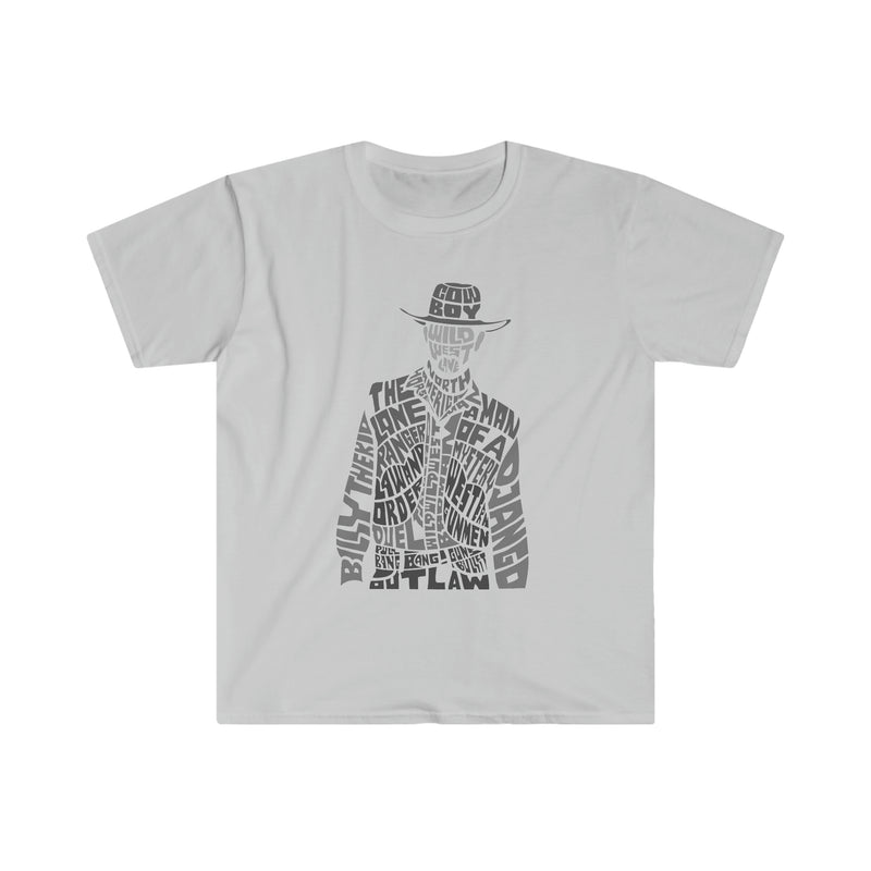 Cowboy Calligram Unisex Softstyle T-Shirt