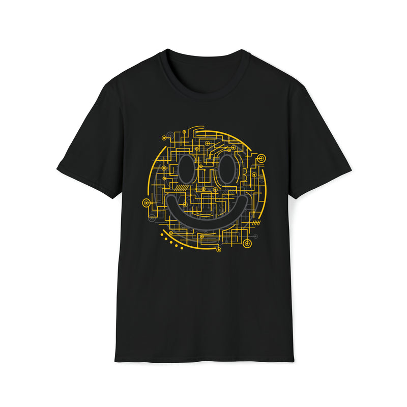 Electric Smiley Unisex Softstyle T-Shirt