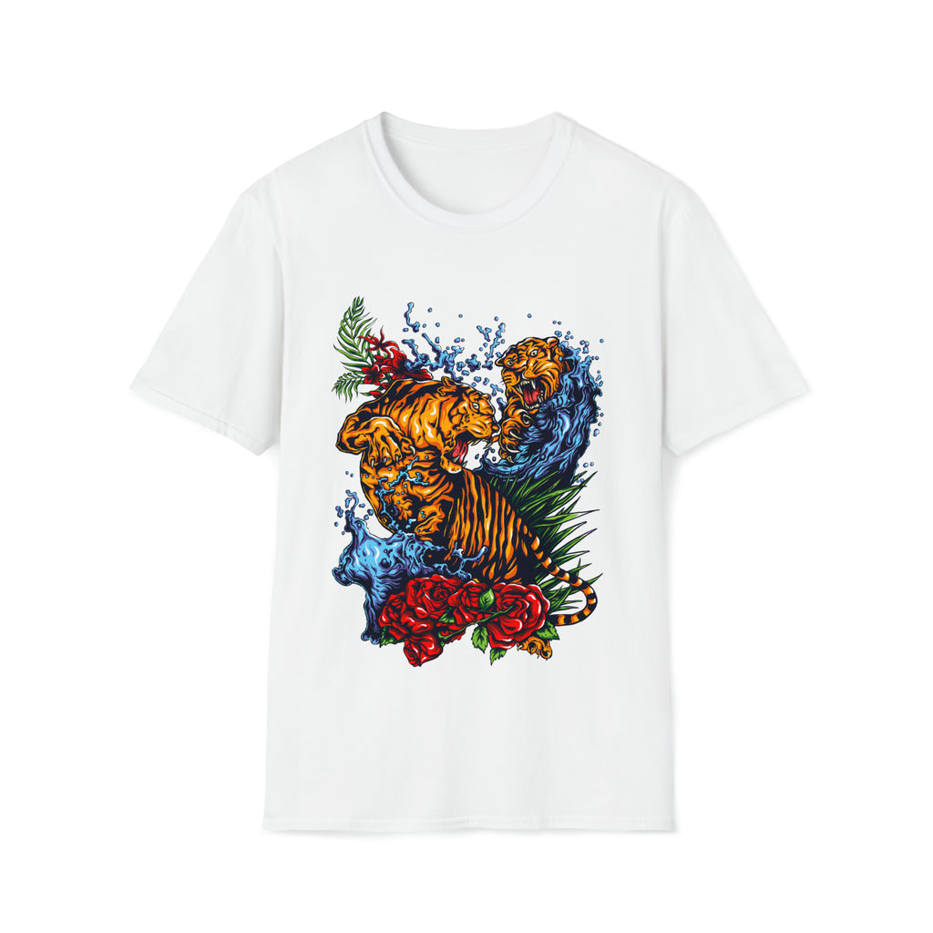 Tigers Fight Unisex Softstyle T-Shirt