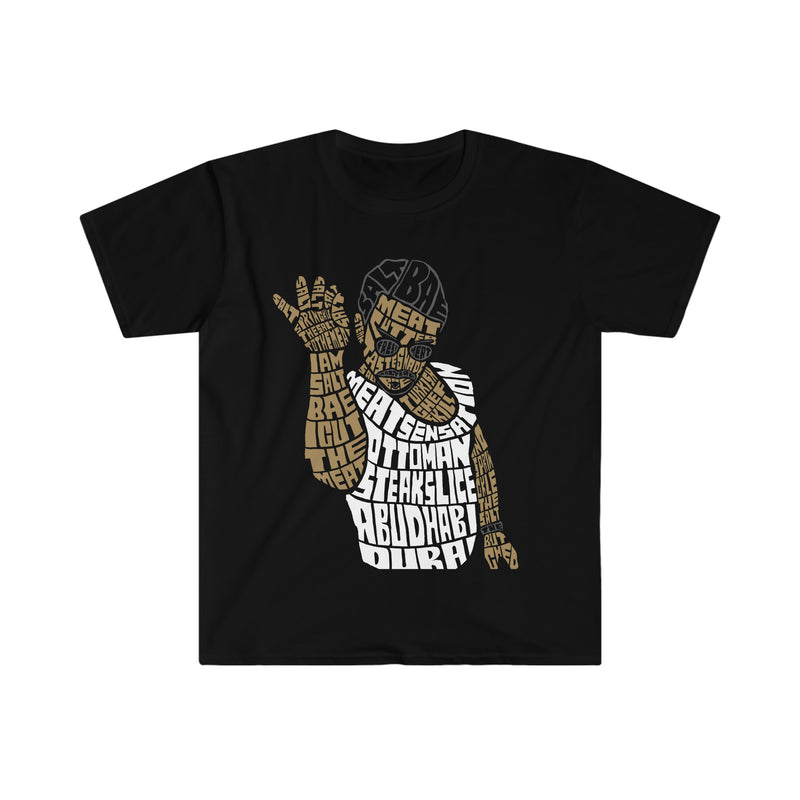 Salt Bae Calligram Unisex Softstyle T-Shirt