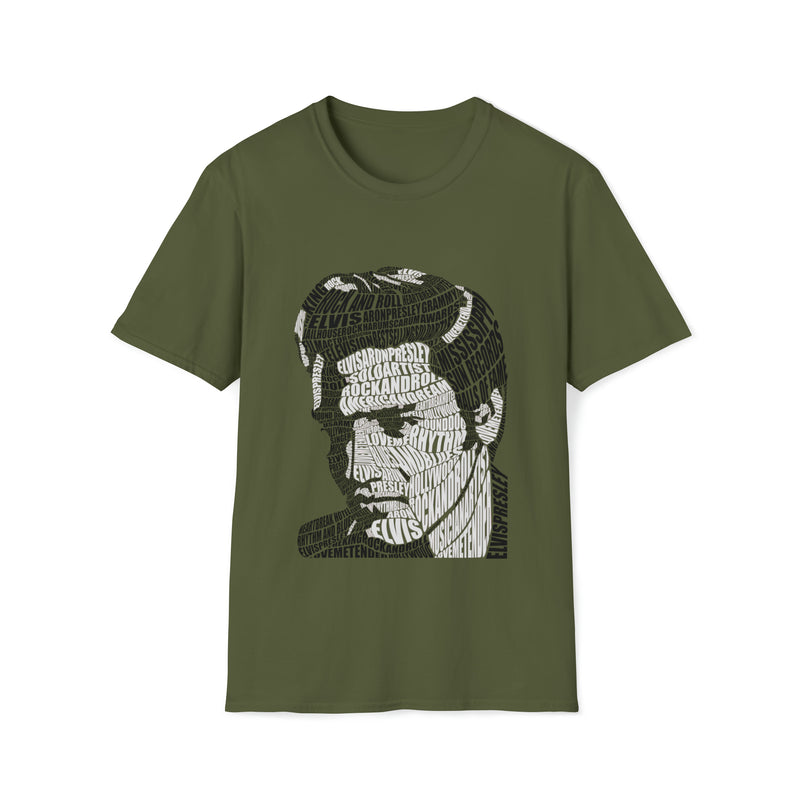Elvis Presley Calligram Unisex Softstyle T-Shirt