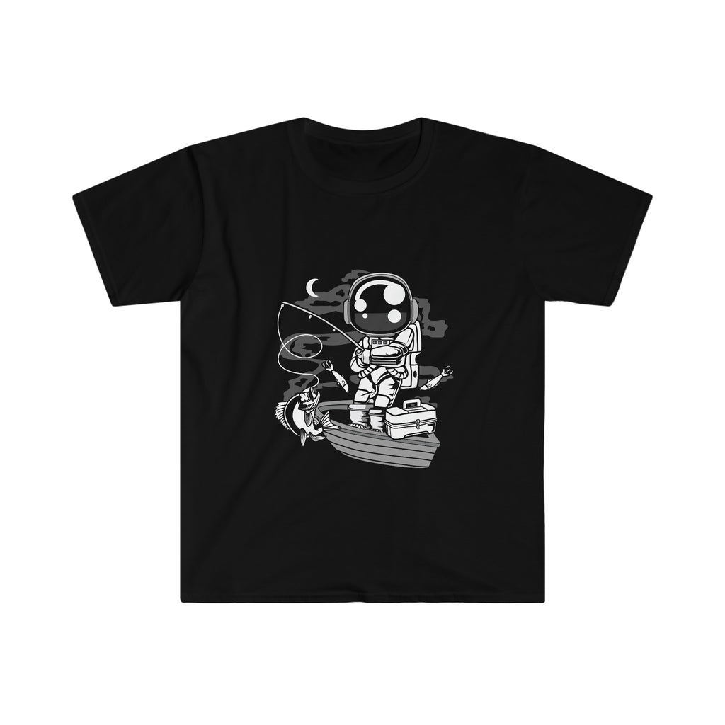 Astronaut Fisherman Unisex Softstyle T-Shirt