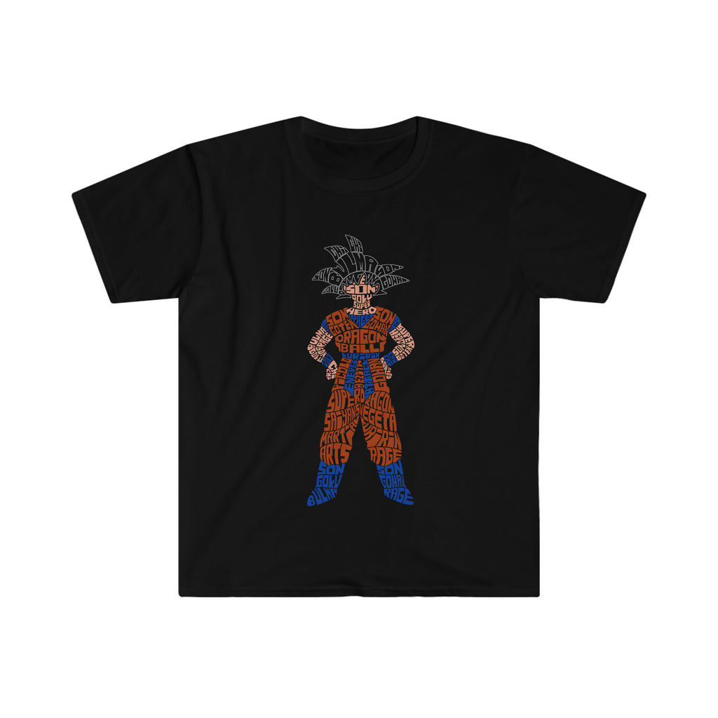 Goku Calligram Unisex Softstyle T-Shirt