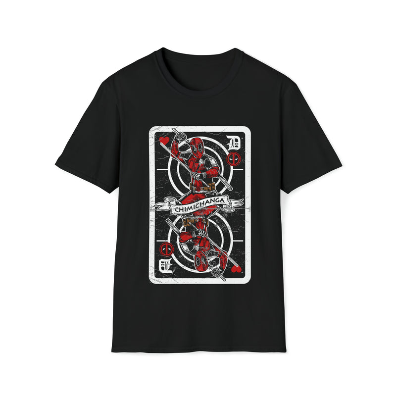 Deadpool Card Unisex Softstyle T-Shirt