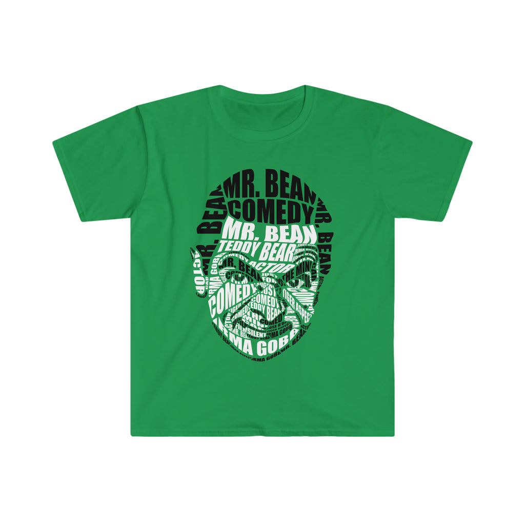 Mr Bean Calligram Unisex Softstyle T-Shirt