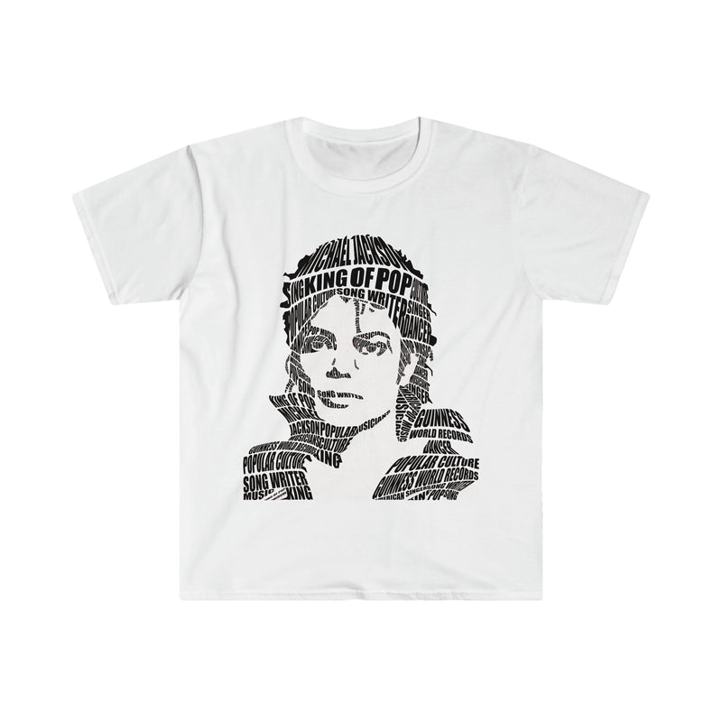 Michael Jackson Calligram Unisex Softstyle T-Shirt