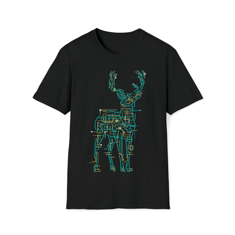 Electric Deer Unisex Softstyle T-Shirt