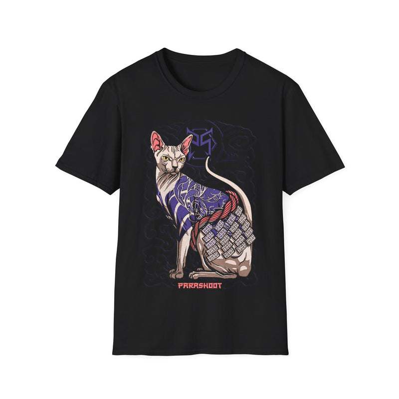 Gato Bordado Unisex Softstyle T-Shirt