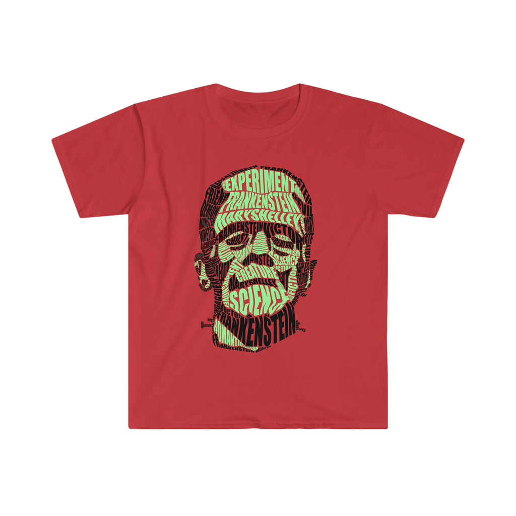 Frankenstein Calligram Unisex Softstyle T-Shirt