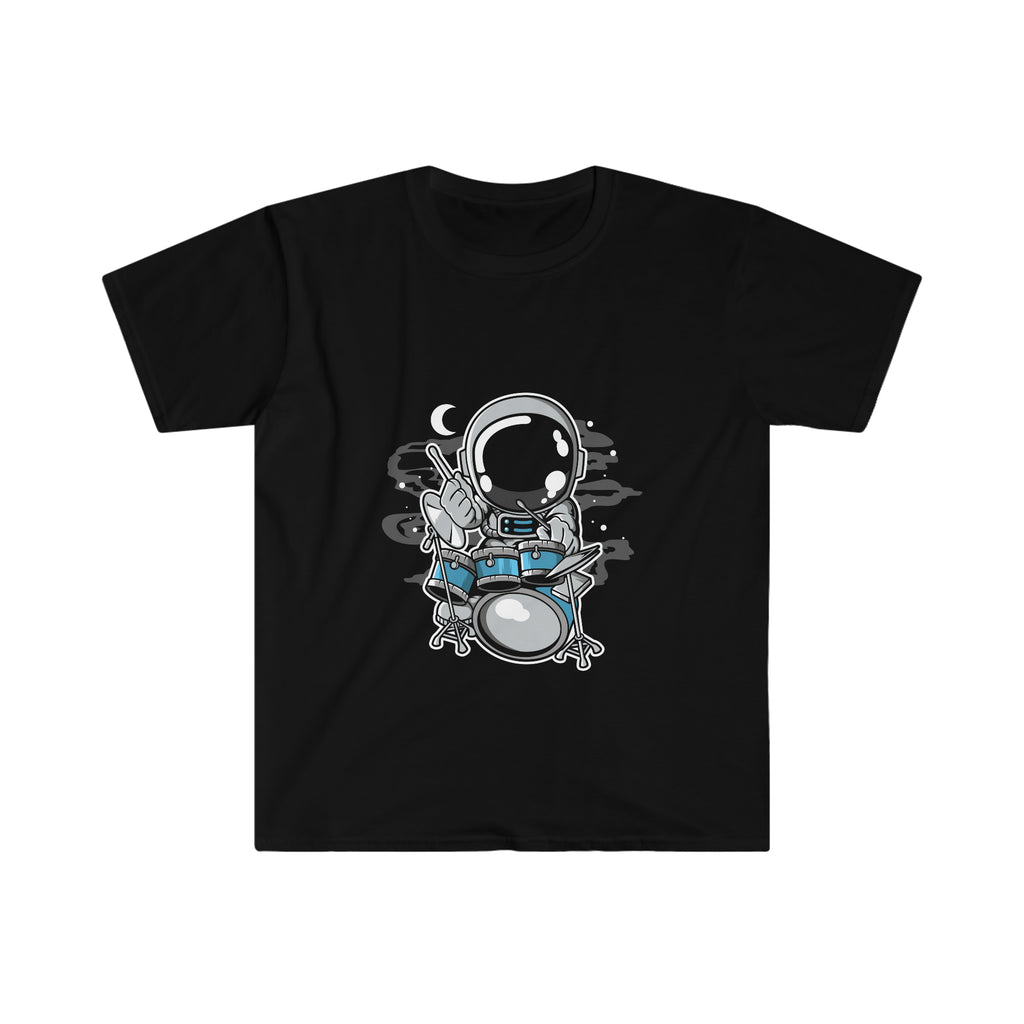 Astronaut Drummer Unisex Softstyle T-Shirt