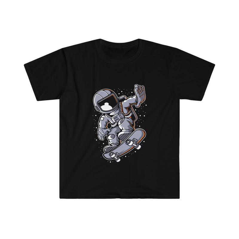 Astronaut Skateboard Unisex Softstyle T-Shirt