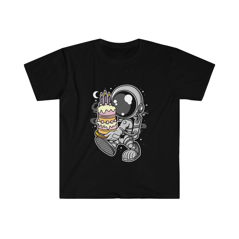 Astronaut Birthday Cake Unisex Softstyle T-Shirt