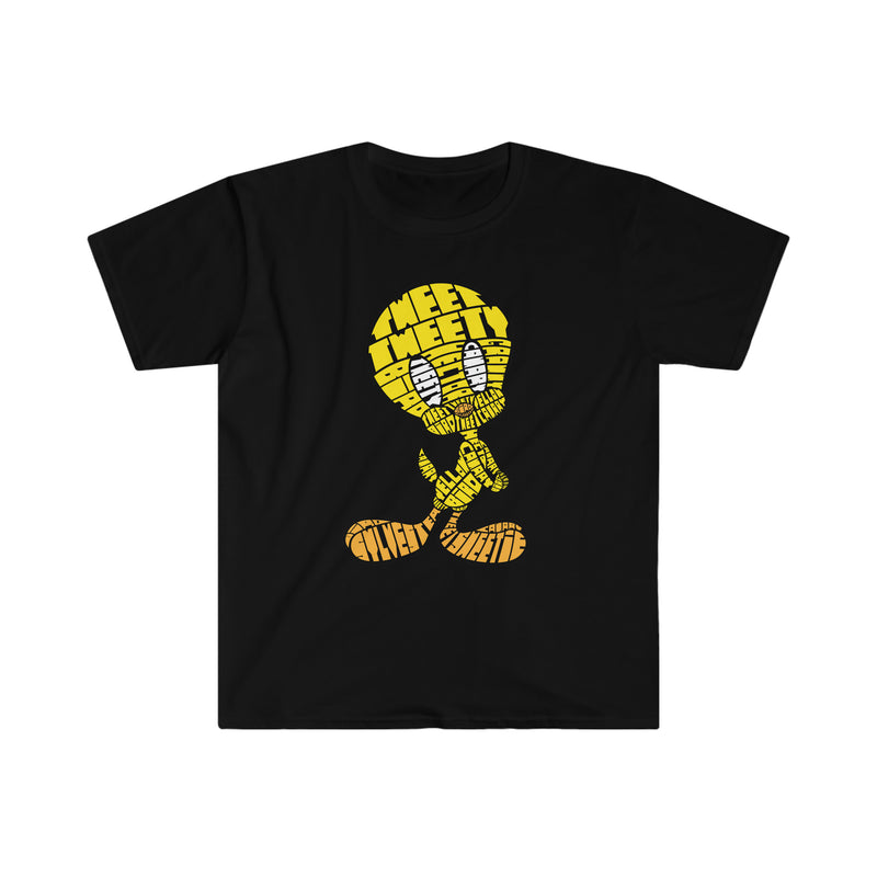 Tweety Calligram Unisex Softstyle T-Shirt