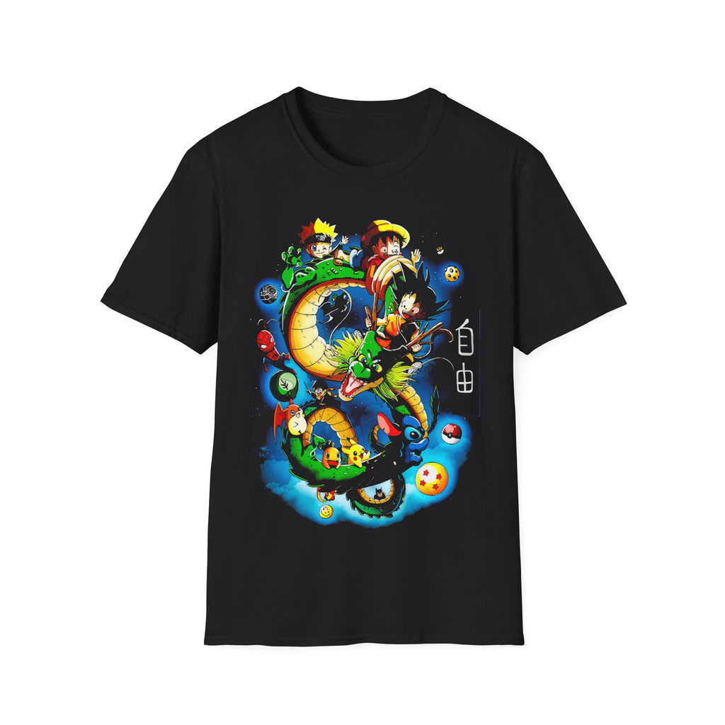 Cartoon Crossover Adventure Unisex Softstyle T-Shirt