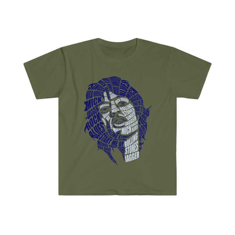Mick Jagger Calligram Unisex Softstyle T-Shirt