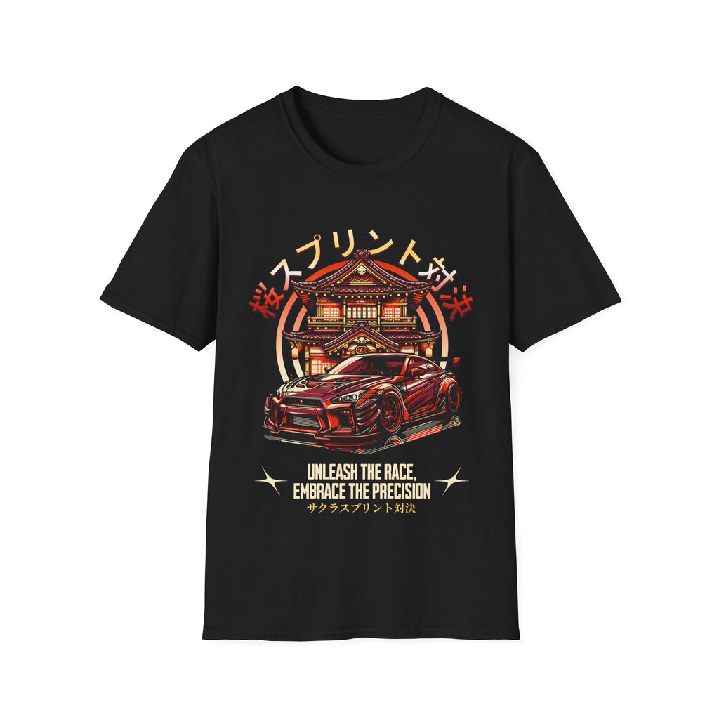 Sakura Drift Fusion Unisex Softstyle T-Shirt