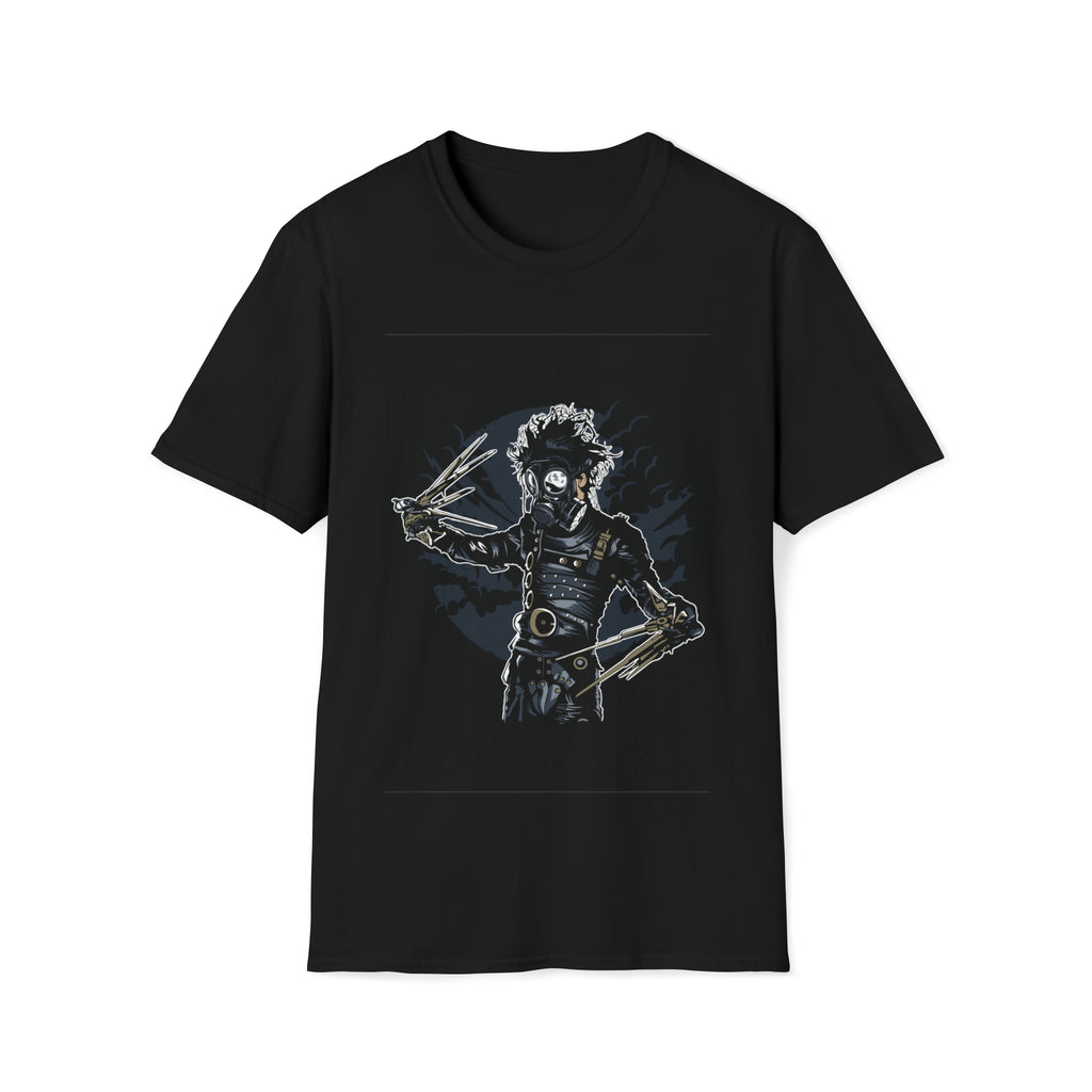 Gas Mask Scissors Unisex Softstyle T-Shirt