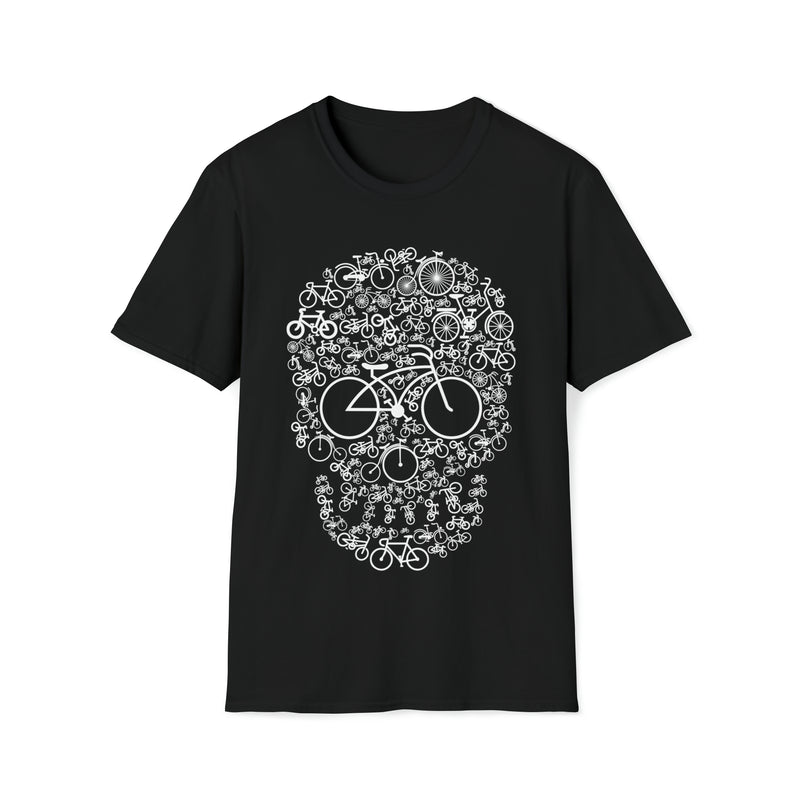 Bicycle Skull Unisex Softstyle T-Shirt