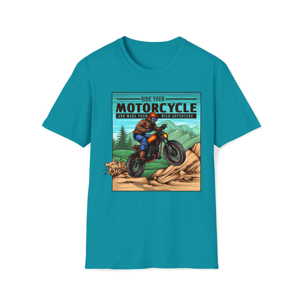 Mountain Ride  File Unisex Softstyle T-Shirt