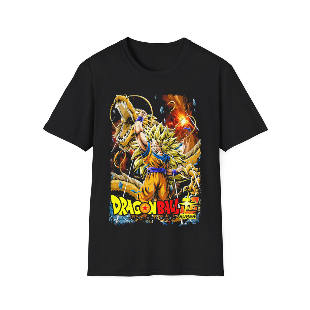 Golden Saiyan Warrior Unisex Softstyle T-Shirt