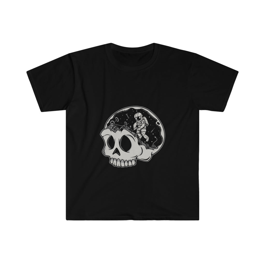 Astronaut Skull Brain Unisex Softstyle T-Shirt