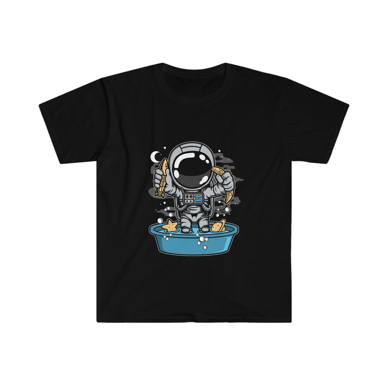 Astronaut Bath Tub Unisex Softstyle T-Shirt