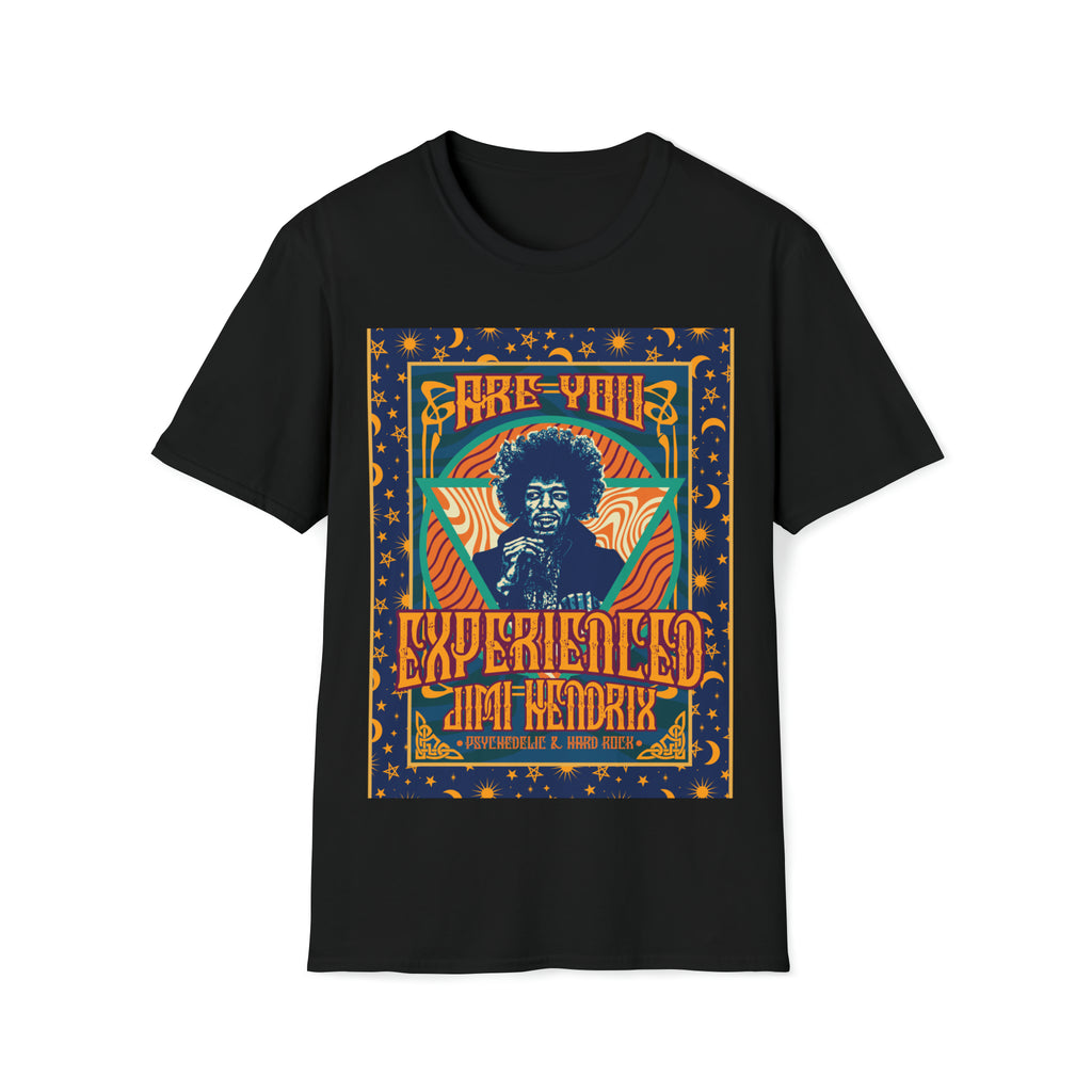 Jimi Hendrix Are You Experienced Psychedelic Unisex Softstyle T-Shirt