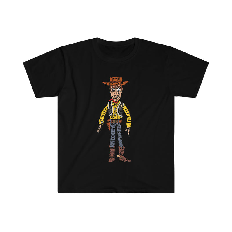 Woody Calligram Unisex Softstyle T-Shirt
