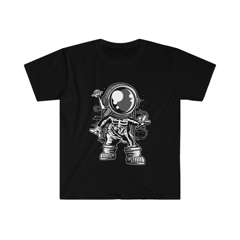 Space Skeleton Unisex Softstyle T-Shirt