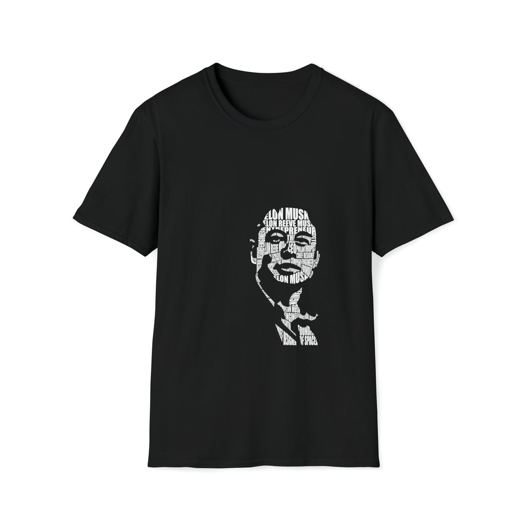 Elon Musk Calligram Unisex Softstyle T-Shirt