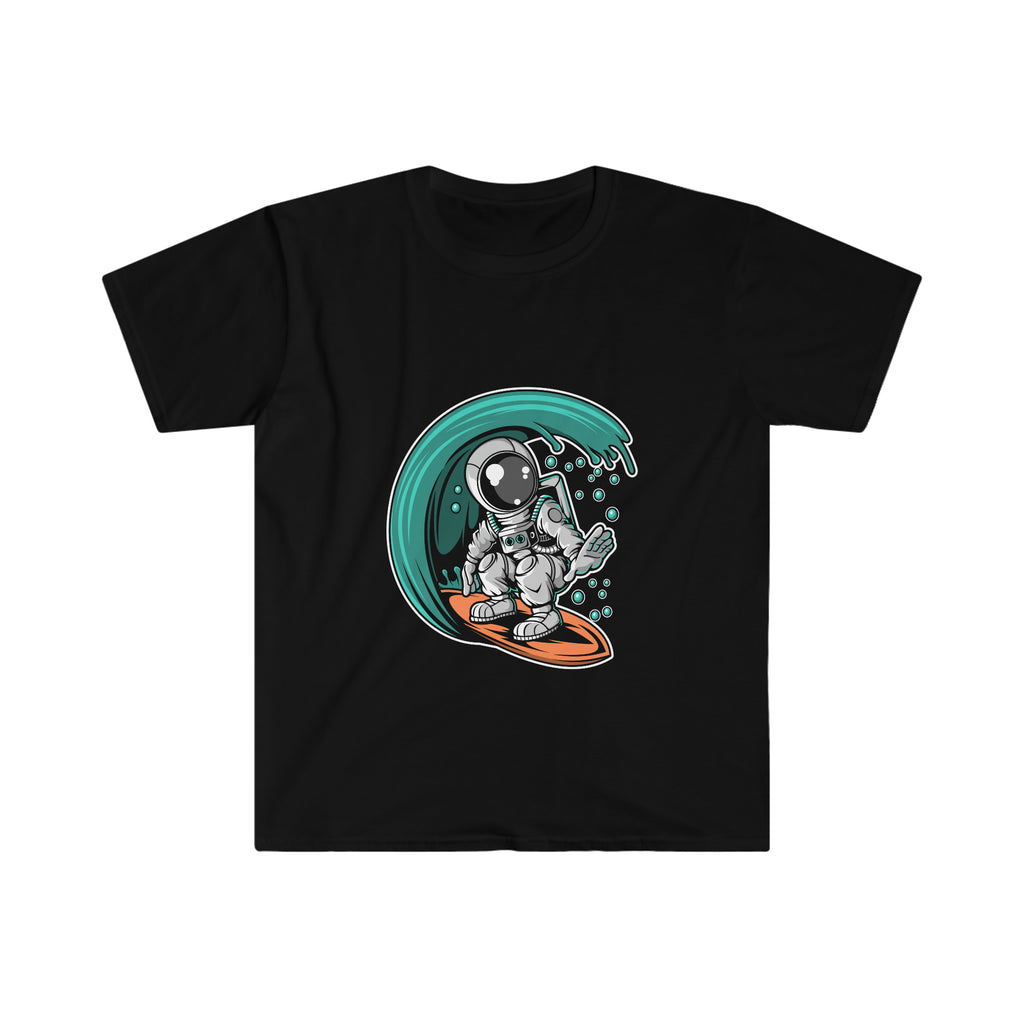 Astronaut Surfing Unisex Softstyle T-Shirt