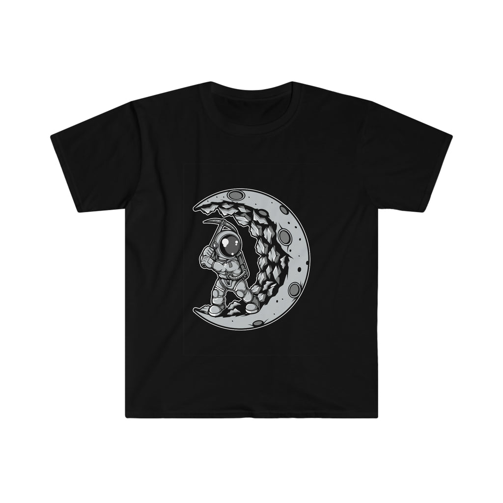 Astronaut Moon Digger Unisex Softstyle T-Shirt