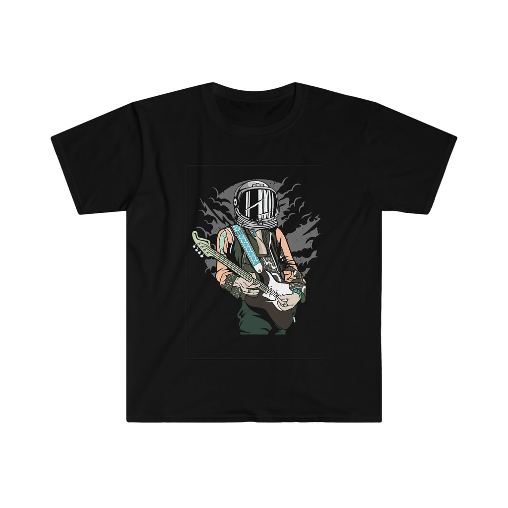 Astronaut Playing Guitar Unisex Softstyle T-Shirt