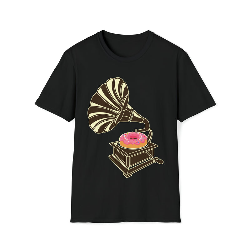 Gramophone Donut Unisex Softstyle T-Shirt