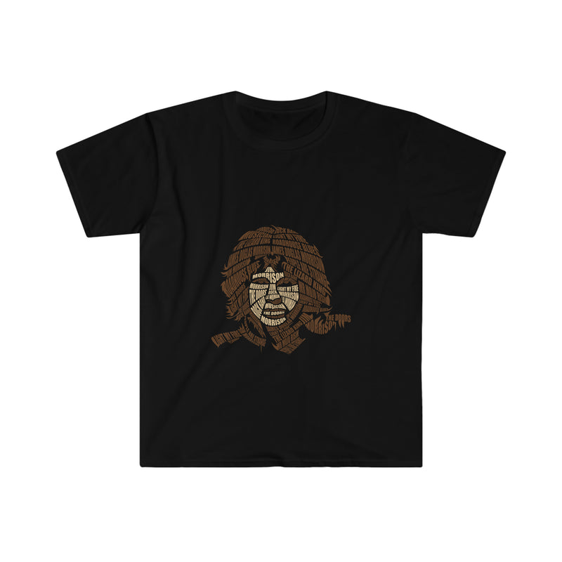 Jim Morrison Calligram Unisex Softstyle T-Shirt