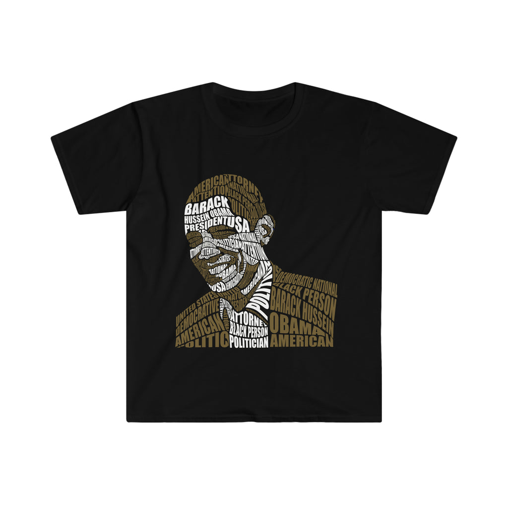 Obama Calligram Unisex Softstyle T-Shirt