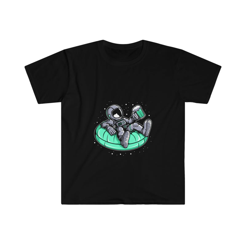 Astronaut Pool Float Unisex Softstyle T-Shirt