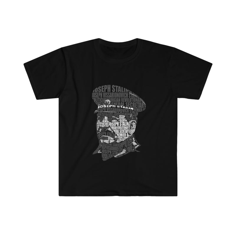 Joseph Stalin Calligram Unisex Softstyle T-Shirt