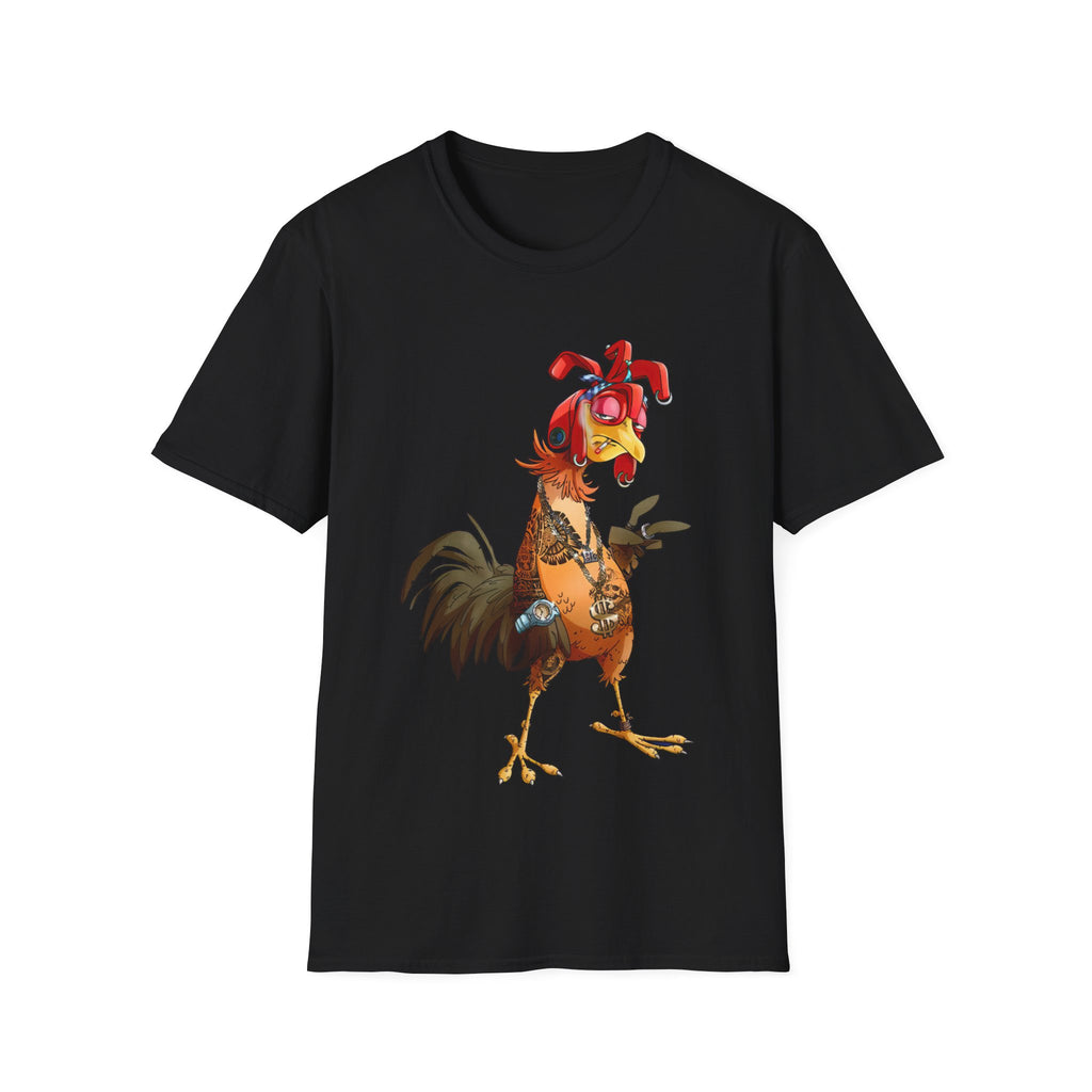 Hiphop Rooster Unisex Softstyle T-Shirt