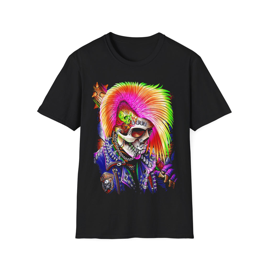 Calavera Punk Unisex Softstyle T-Shirt