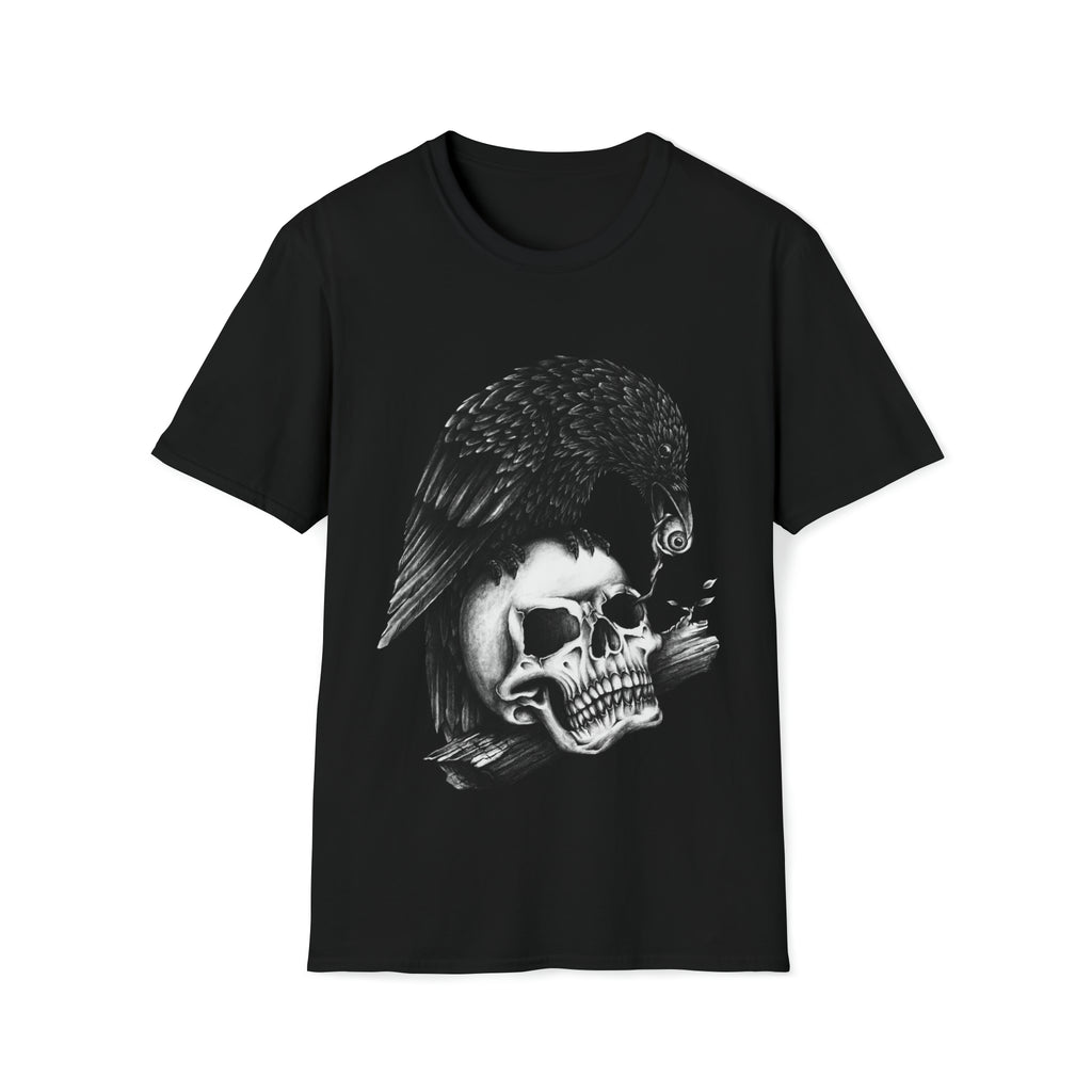 Skull Crow Unisex Softstyle T-Shirt