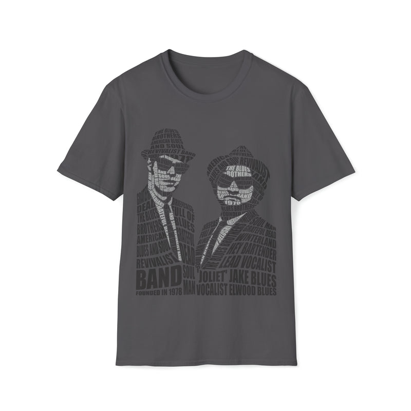 Blues Brothers Calligram Unisex Softstyle T-Shirt