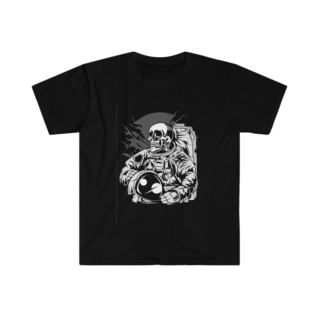 Skull Head Astronaut Unisex Softstyle T-Shirt