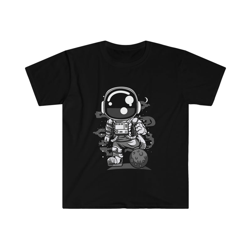 Astronaut Soccer Unisex Softstyle T-Shirt