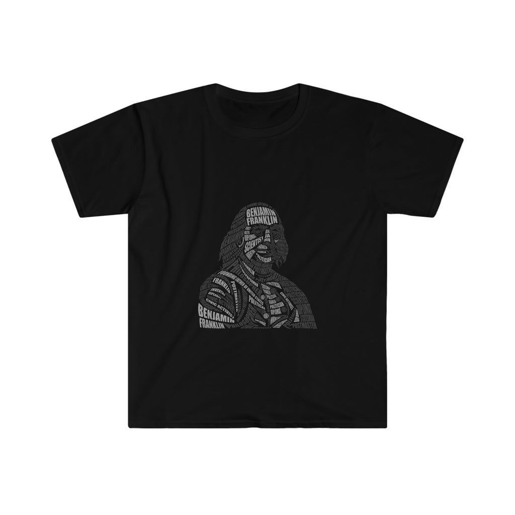 Benjamin Franklin Calligram Unisex Softstyle T-Shirt