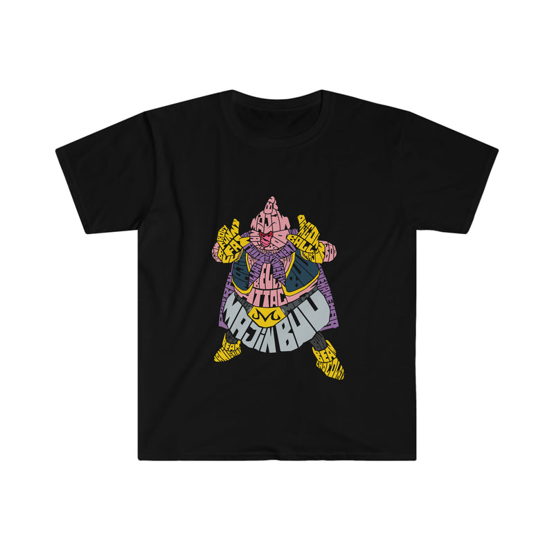 Majin Buu Calligram Unisex Softstyle T-Shirt