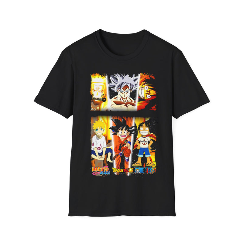 Anime Trio Power Unisex Softstyle T-Shirt