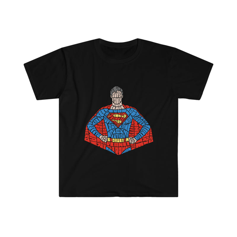 Kryptonian Calligram Unisex Softstyle T-Shirt