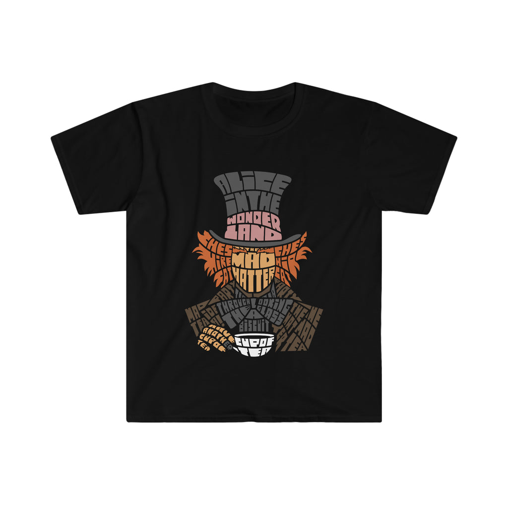 Madhatter Calligram Unisex Softstyle T-Shirt