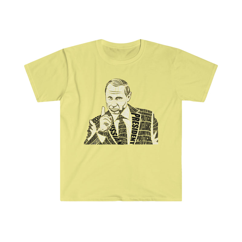 Putin Calligram Unisex Softstyle T-Shirt
